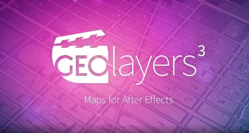 AE脚本-GEOLayers3(AE地图任意位置路径展示动画) v1.1.6 英文版