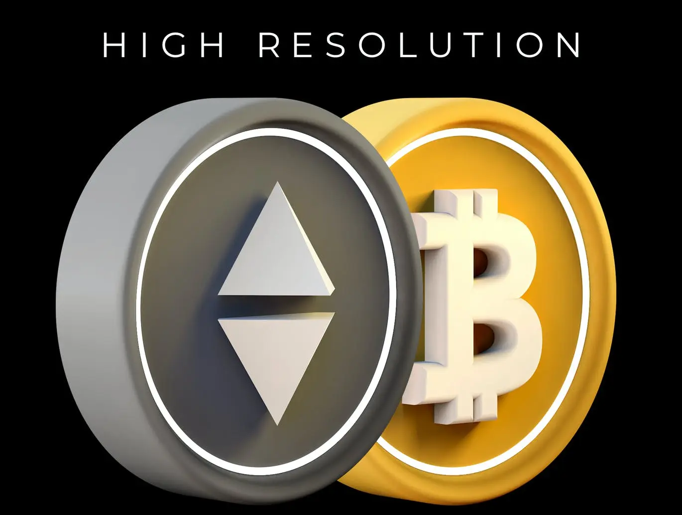 时尚高端3D立体硬币图标icon大集合插图5