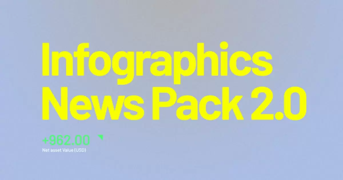 新闻股票信息图表包AE视频模版News Infographics Pack插图