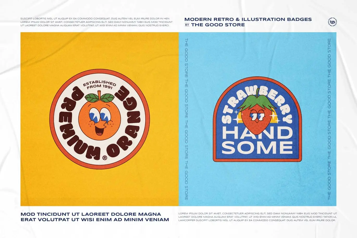 时尚高端现代复古矢量插画标志徽章图标icon Vol.9插图2