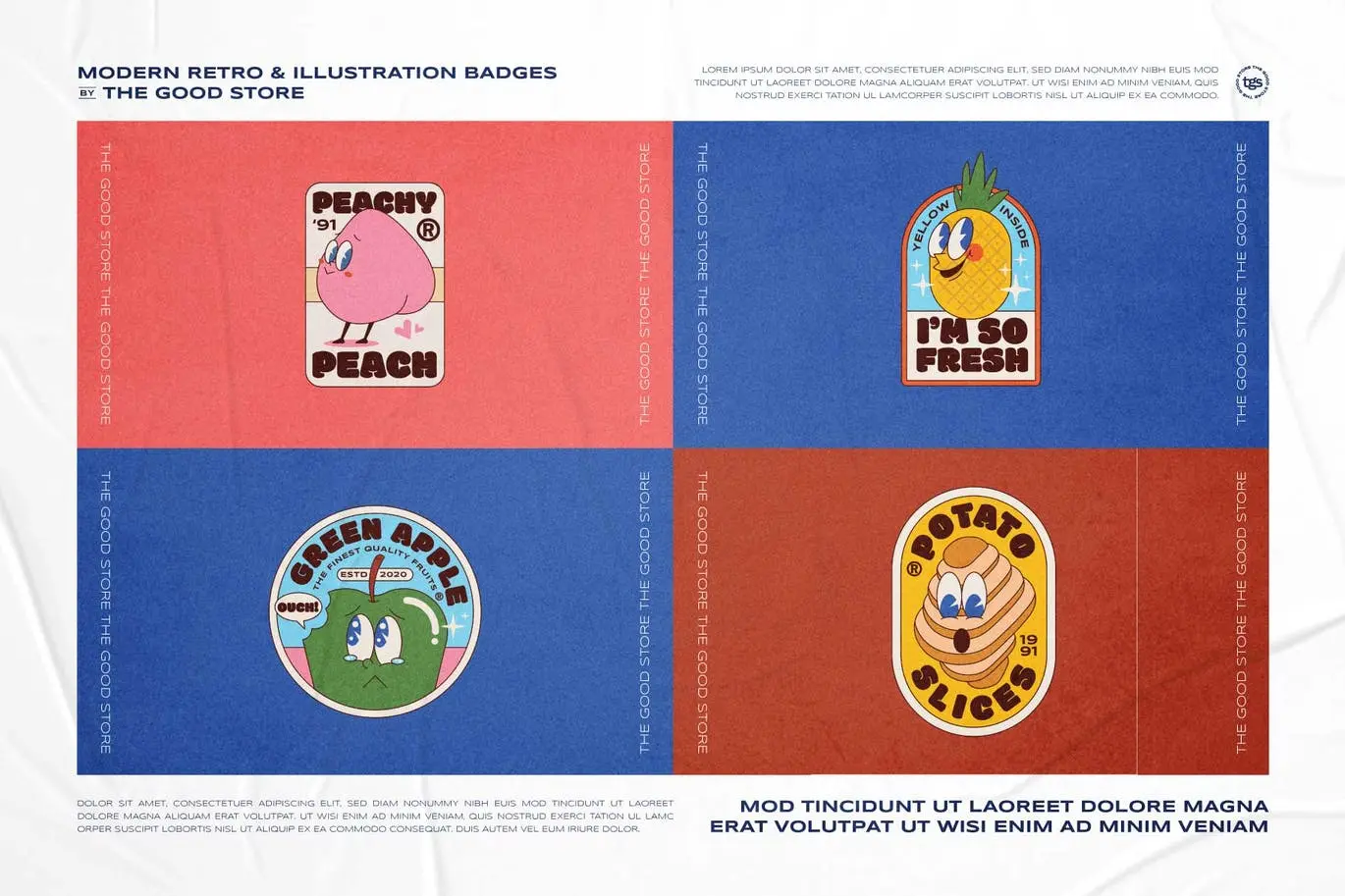 时尚高端现代复古矢量插画标志徽章图标icon Vol.9插图1