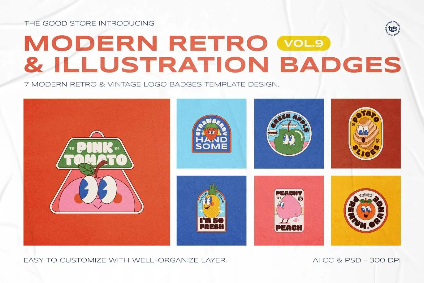 时尚高端现代复古矢量插画标志徽章图标icon Vol.9插图5