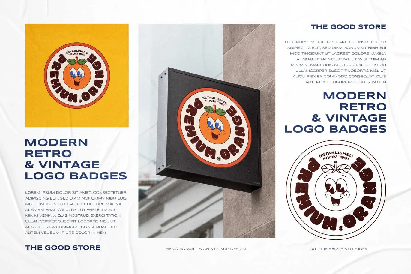 时尚高端现代复古矢量插画标志徽章图标icon Vol.9插图3