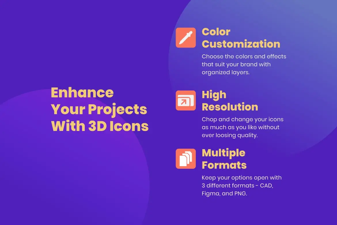 50个3D立体风格数字营销图标iocn集合插图1