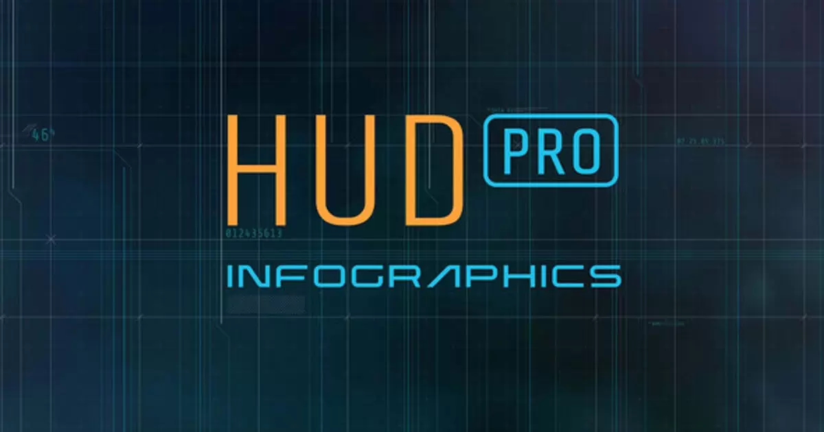 HUD专业信息图表AE视频模版HUD Pro Infographics插图