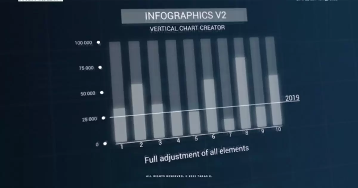 信息图表垂直图表构建器v2AE视频模版Infographics: Vertical Chart Creator v2插图