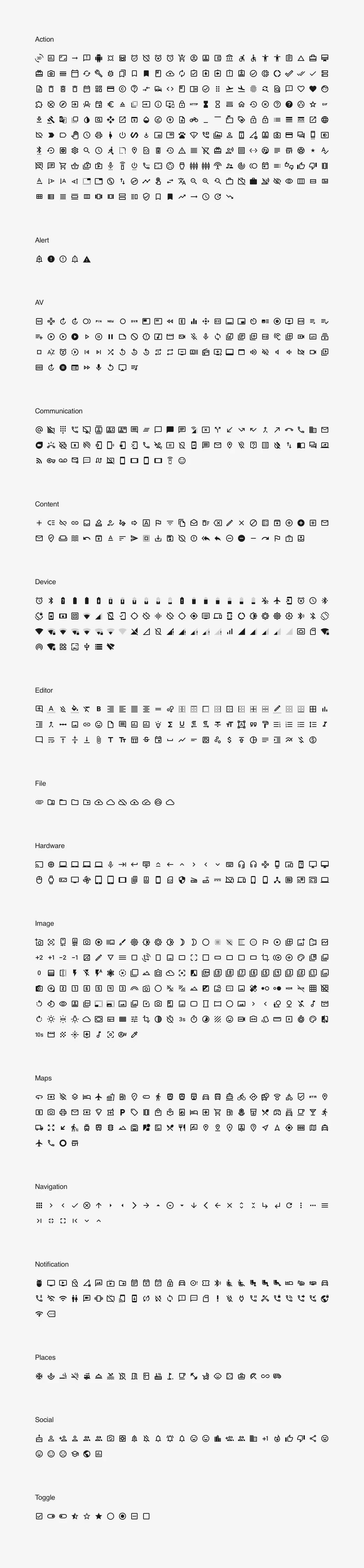 大量材料矢量图标集插图1