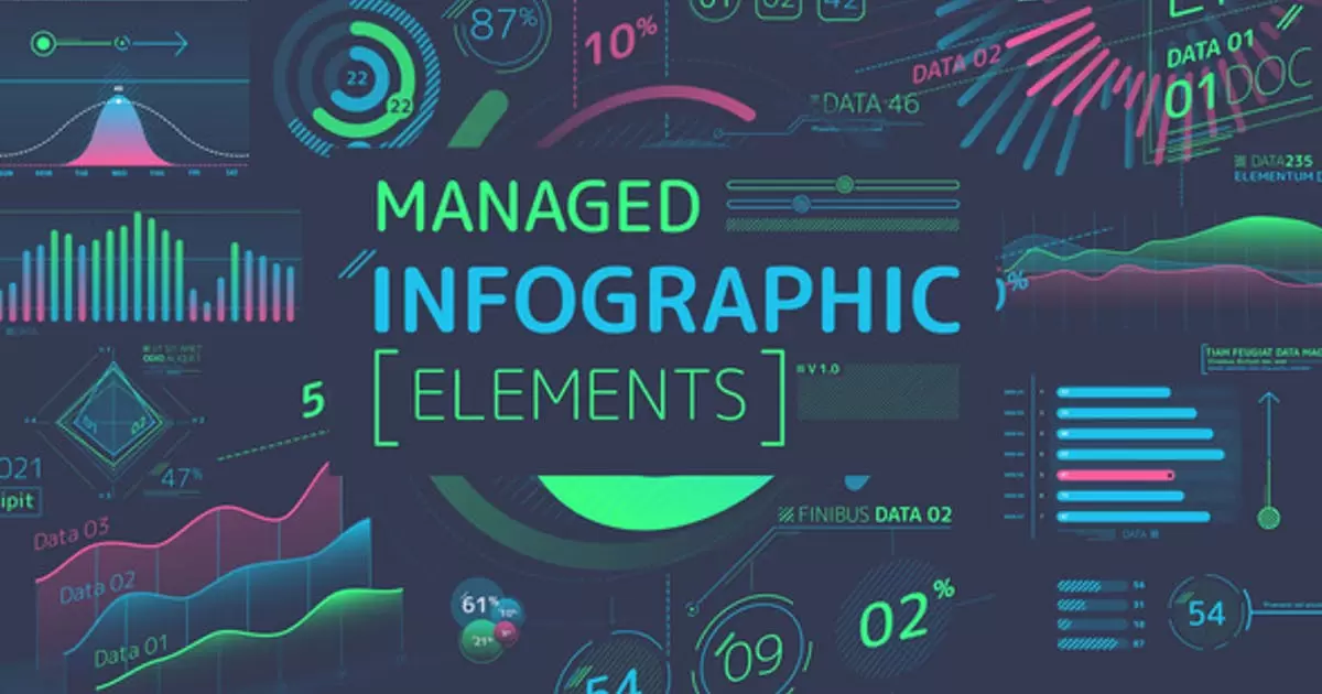 托管信息图表元素AE视频模版Managed Infographic Elements插图