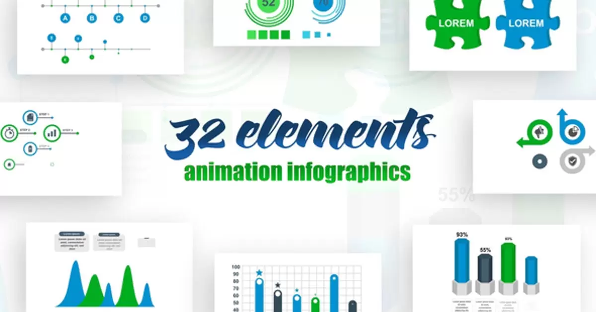 信息图表第17卷AE视频模版Infographics Vol.17插图