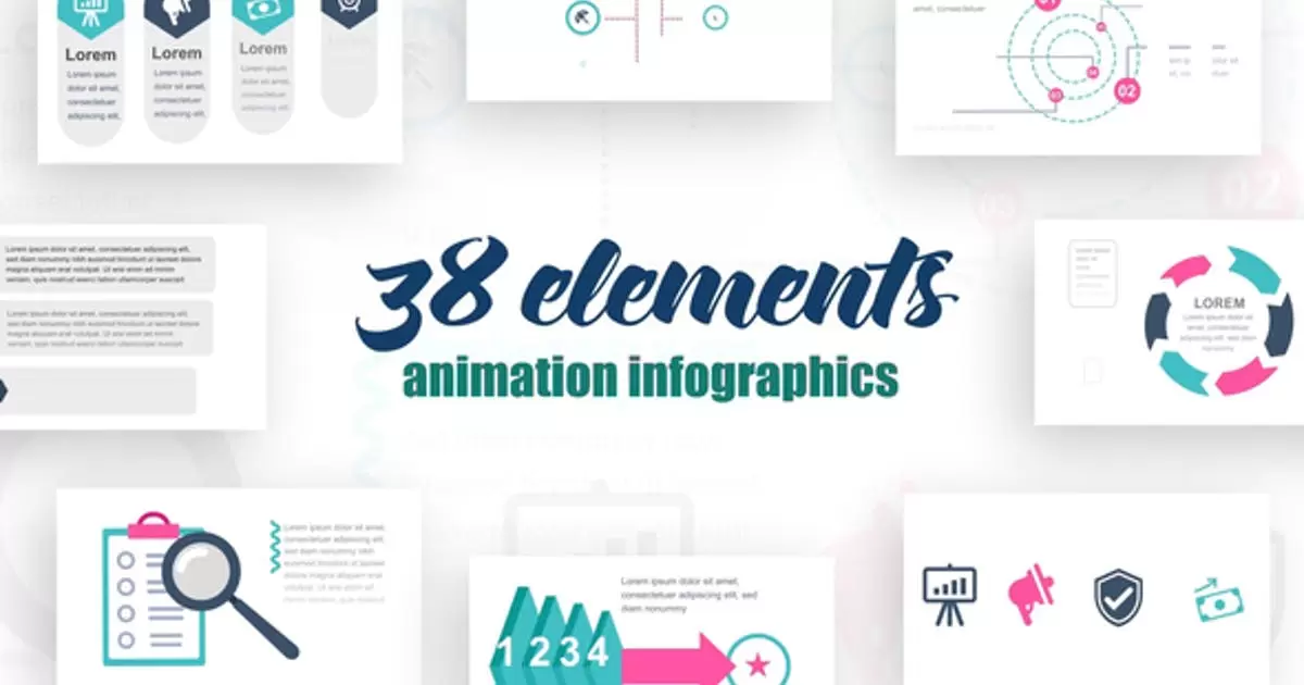 信息图表第9卷元素动画AE视频模版Infographics Vol.9