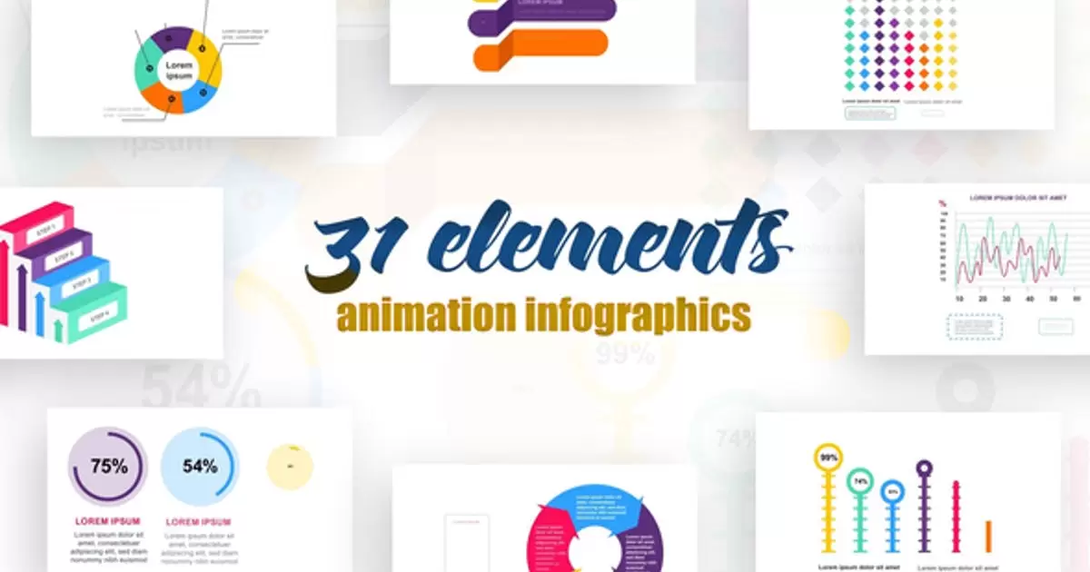 信息图表第10卷元素动画AE视频模版Infographics vol.10插图 信息图表第10卷元素动画AE视频模版Infographics vol.10插图