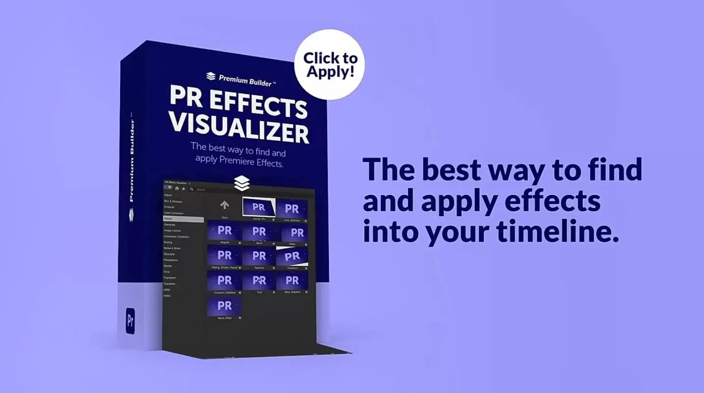 PR脚本-Effects Visualizer(模糊锐化调色风格化透视变换扭曲键控视觉特效预设)插图