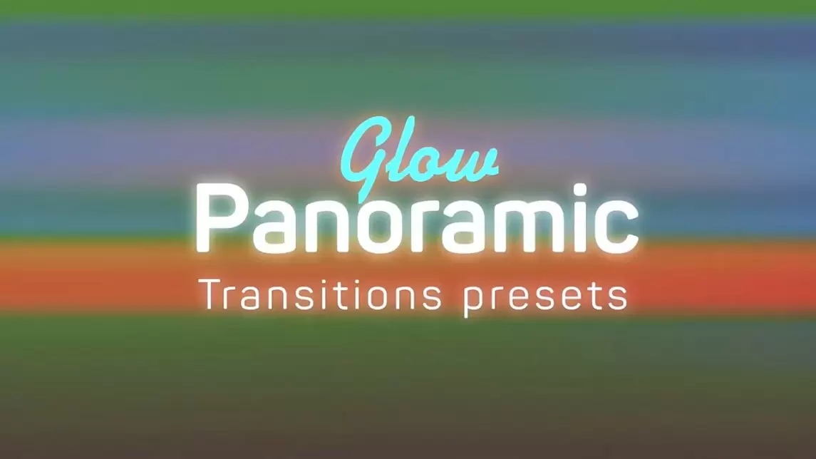 PR预设-辉光全景运动转场过渡预设下载 Glow Panoramic Transitions Presets