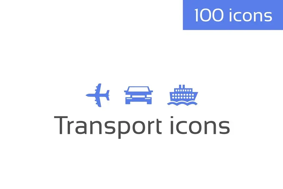 交通图标素材 Transport icons插图