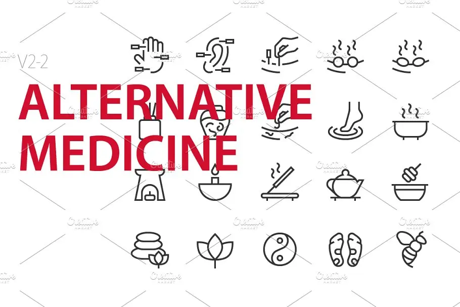 替代医学图标素材 40   Alternative medicine UI icons插图1