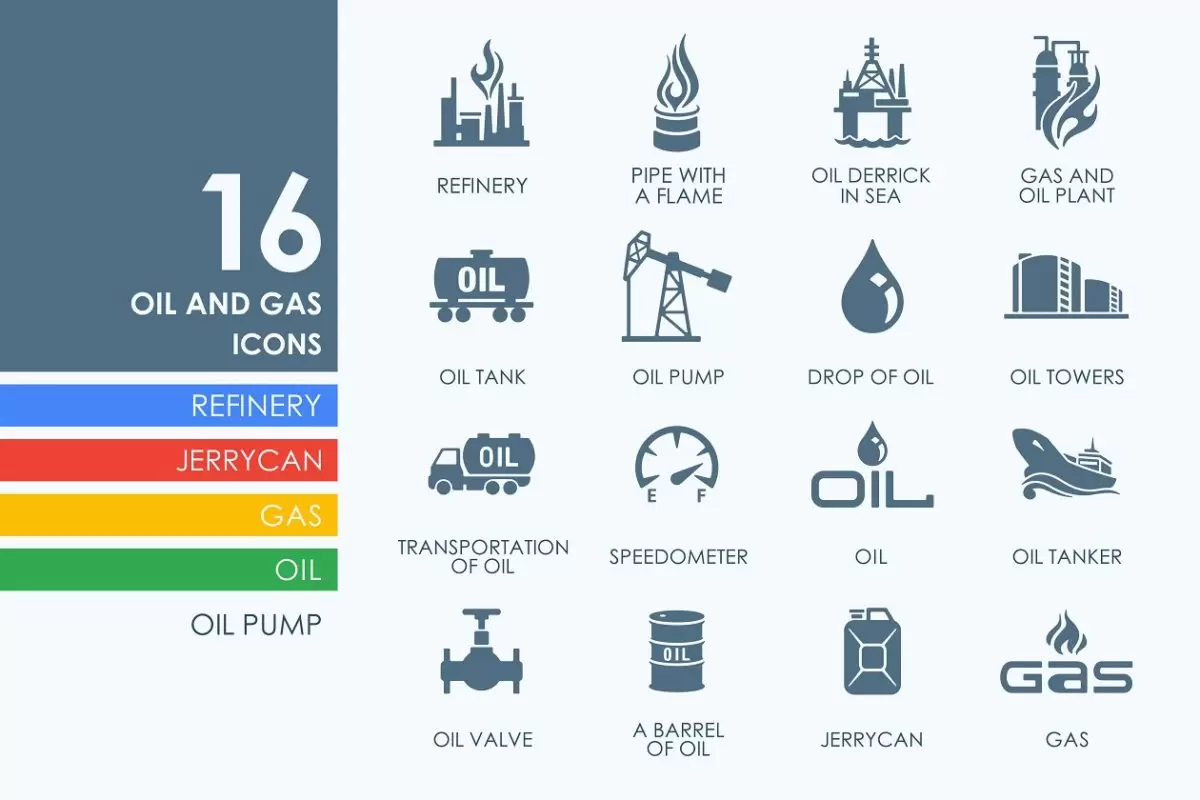 天然气石油图标素材 16 Oil and Gas icons免费下载