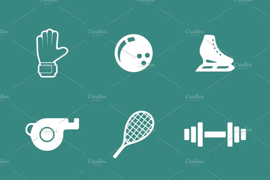 运动图标素材 36 SPORT simple icons插图1