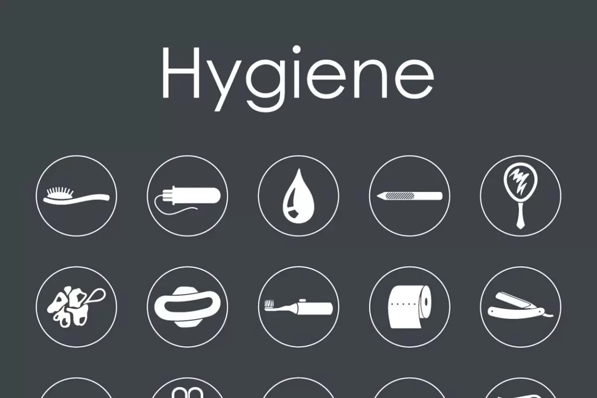 护理图标素材 hygiene simple icons免费下载