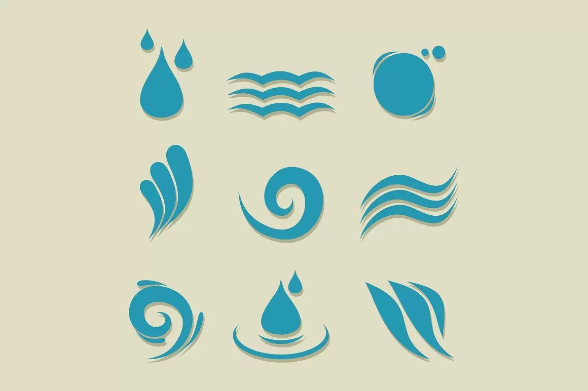 水资源图标素材 Water an icon插图