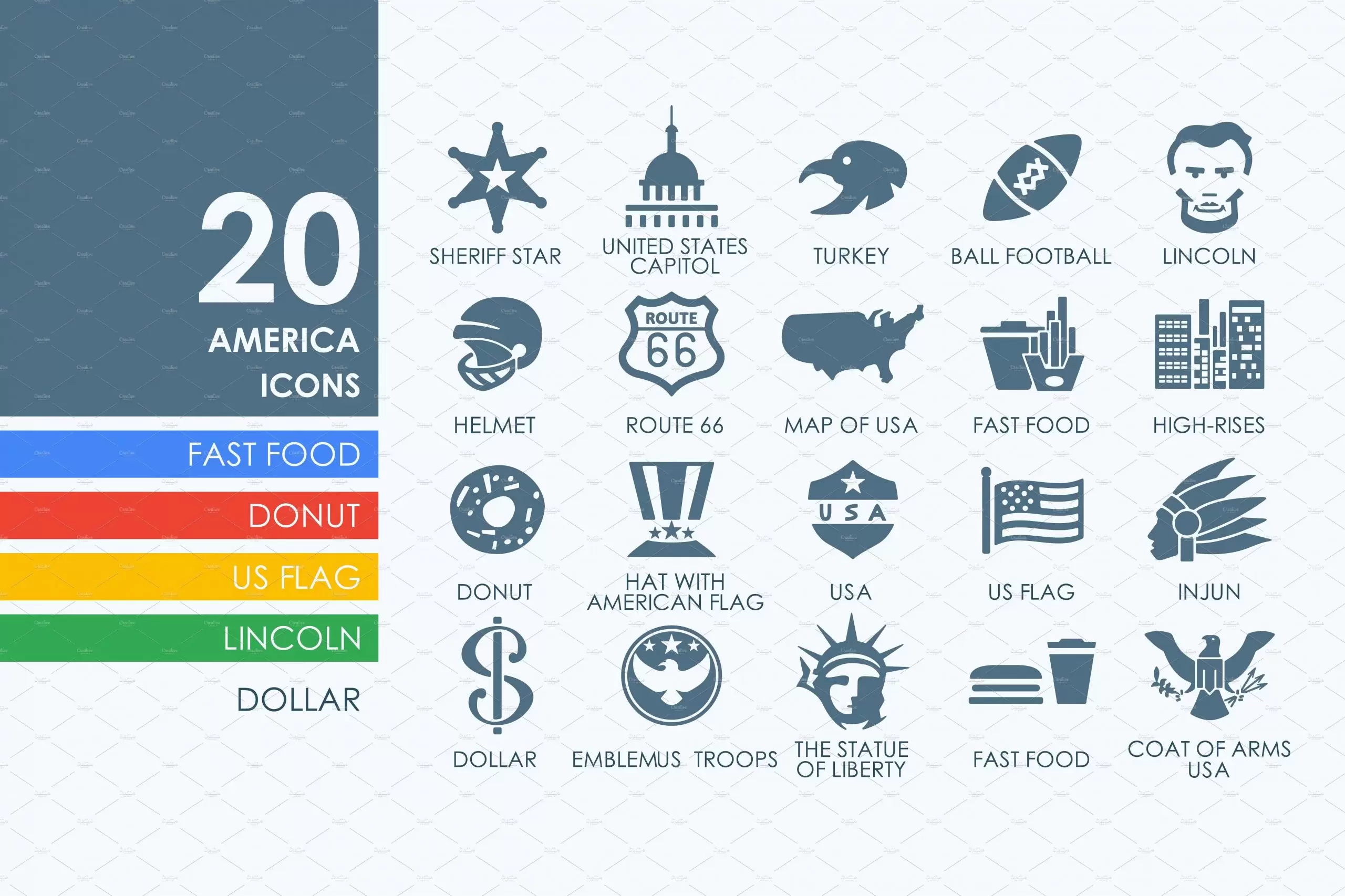 美国图标素材 20 United States icons插图