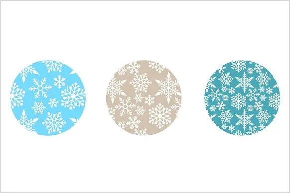 雪花矢量图标 Snowflakes – stars icons & patterns插图2