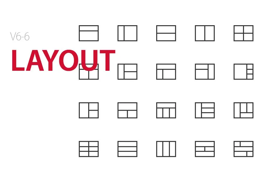 UI排版图标素材 120 Layout UI icons插图5