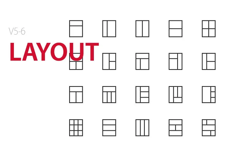 UI排版图标素材 120 Layout UI icons插图4