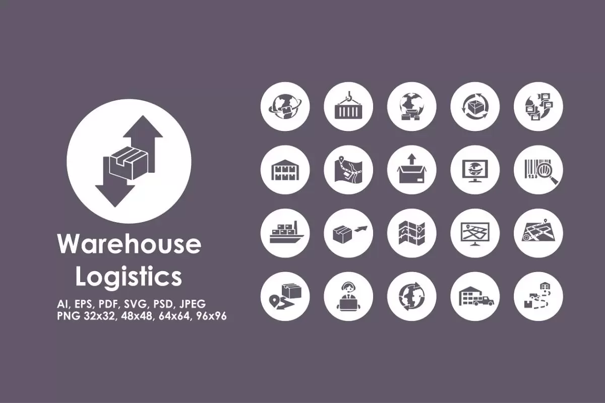 仓库物流图标 Warehouse Logistics icons免费下载