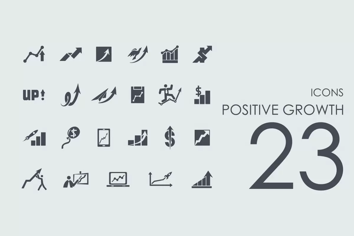 正增长图标 23 Positive Growth icons免费下载