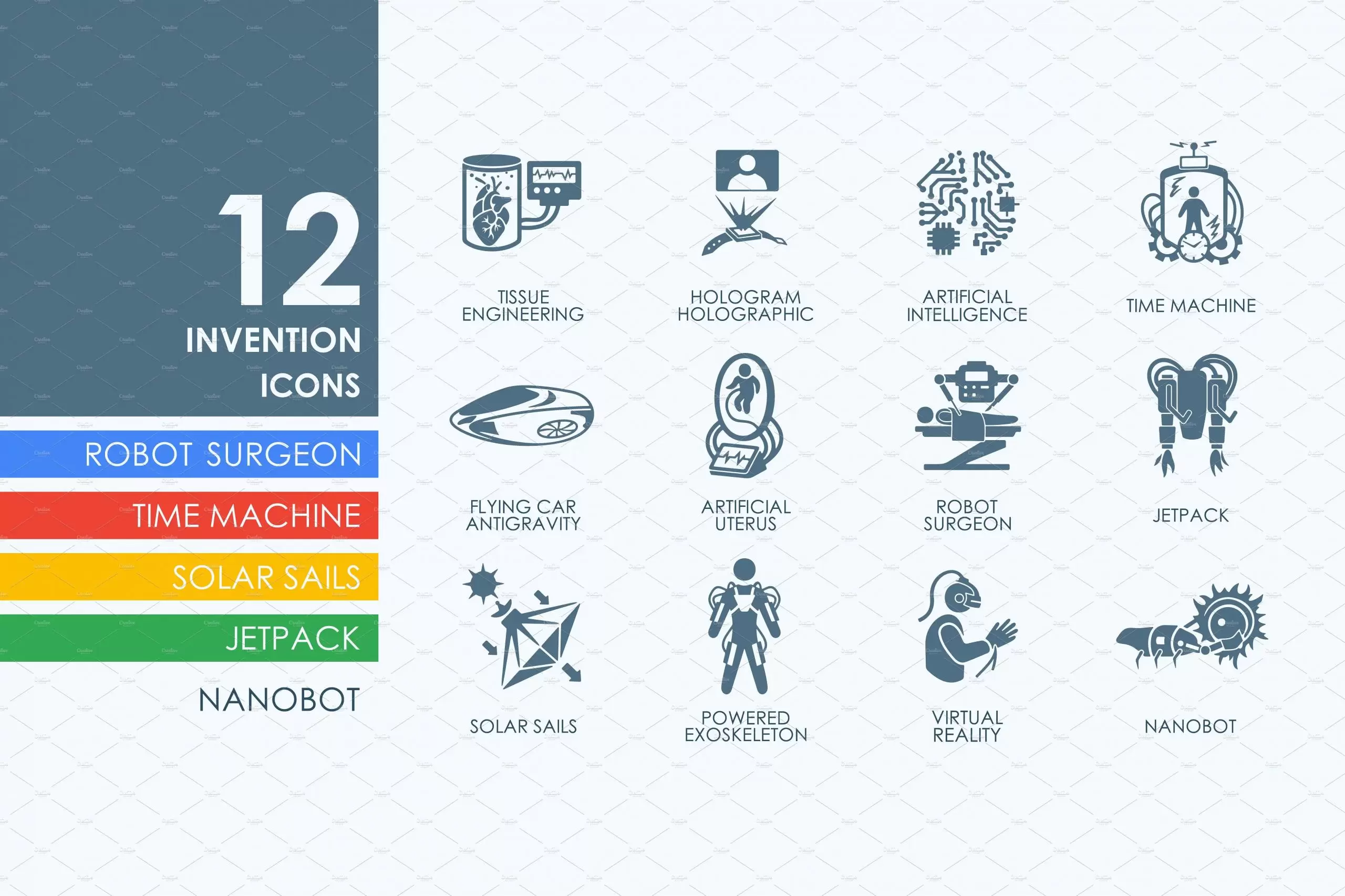 发明图标素材 12 invention icons插图