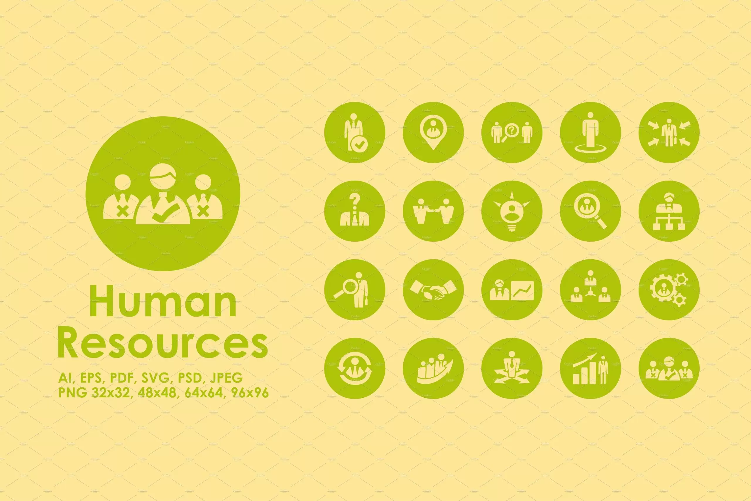 人力资源图标素材 Human Resources icons插图