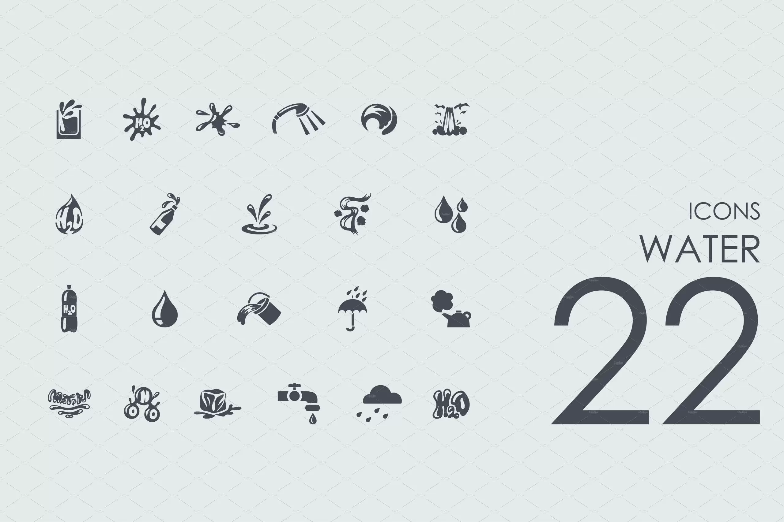 水资源图标素材 22 Water icons插图