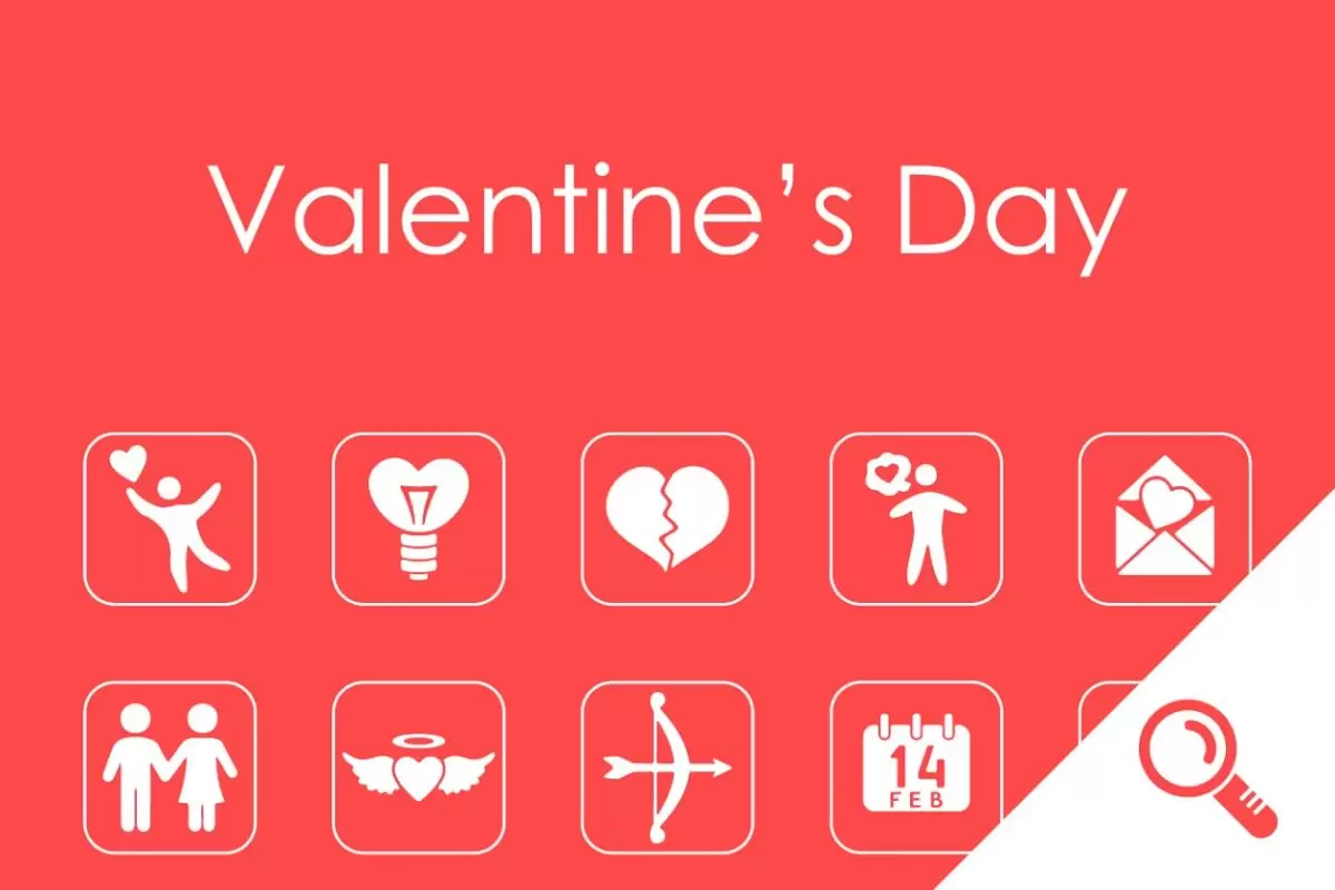 情人节图标素材 20 Valentine’s Day simple icons免费下载