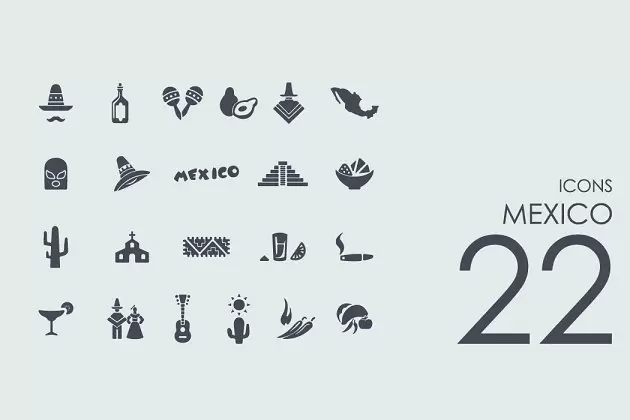 墨西哥图标素材 22 Mexico icons免费下载