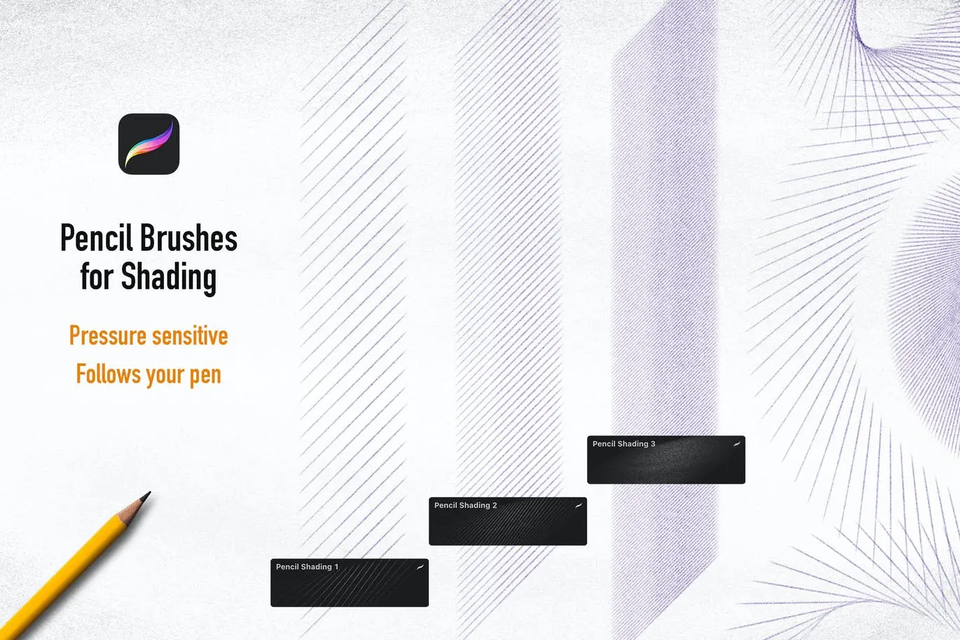 高品质的逼真质感铅笔 Procreate 画笔笔刷大集合插图2