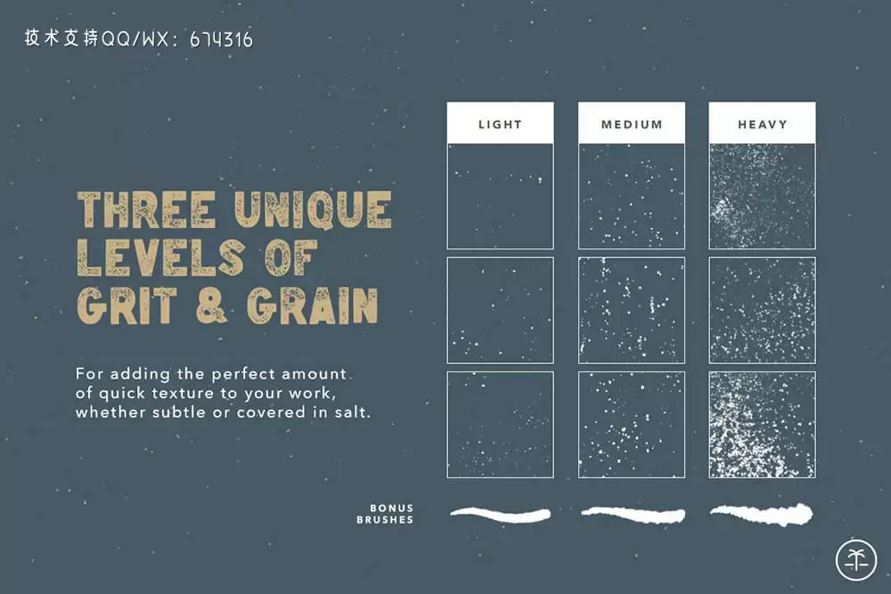 砂砾纹理Procreate笔刷 (brushset)插图