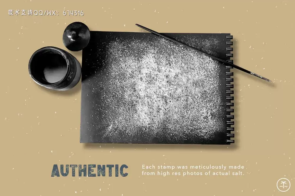 砂砾纹理Procreate笔刷 (brushset)插图