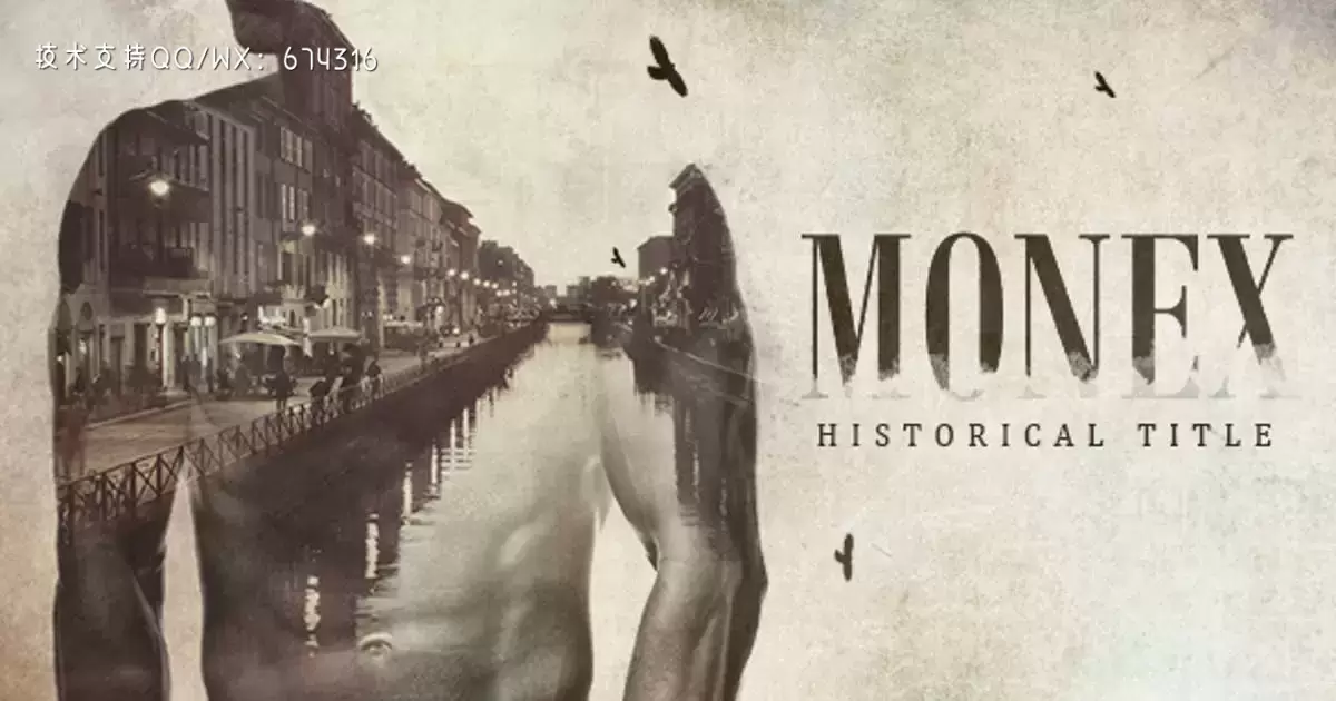 莫内克斯历史头衔AE视频模版Monex Historical Title插图