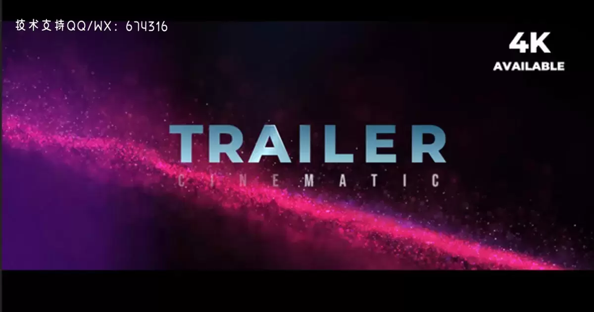 电影预告片片头素材AE视频模版Cinematic Trailer插图