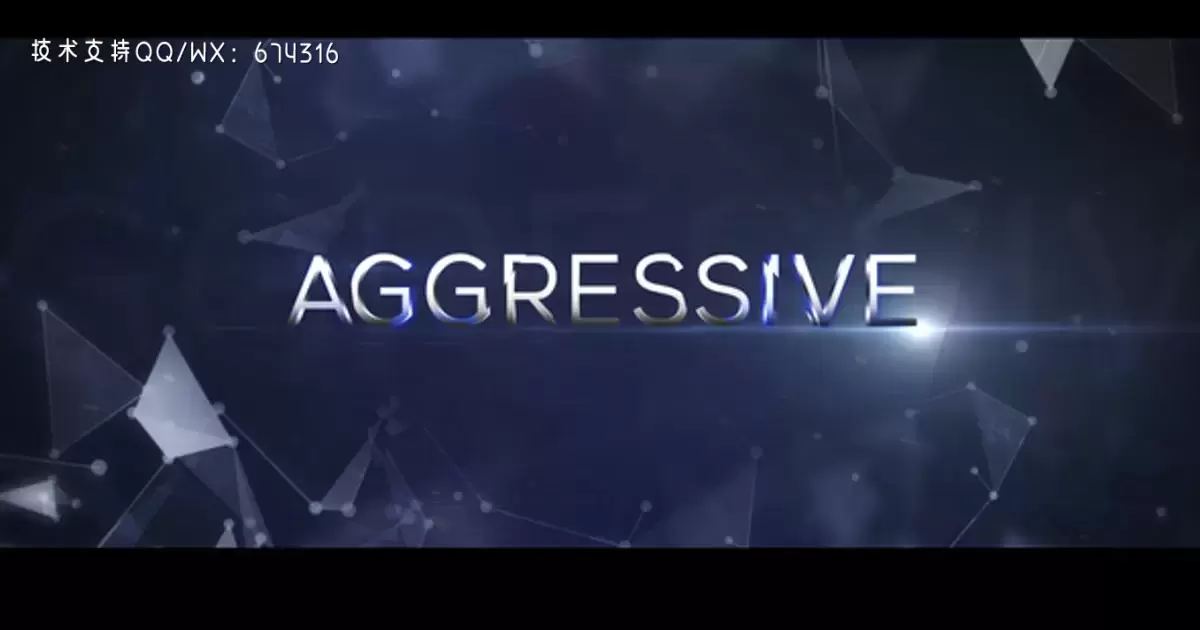 激进的预告片片头动画AE视频模版Aggressive Trailer