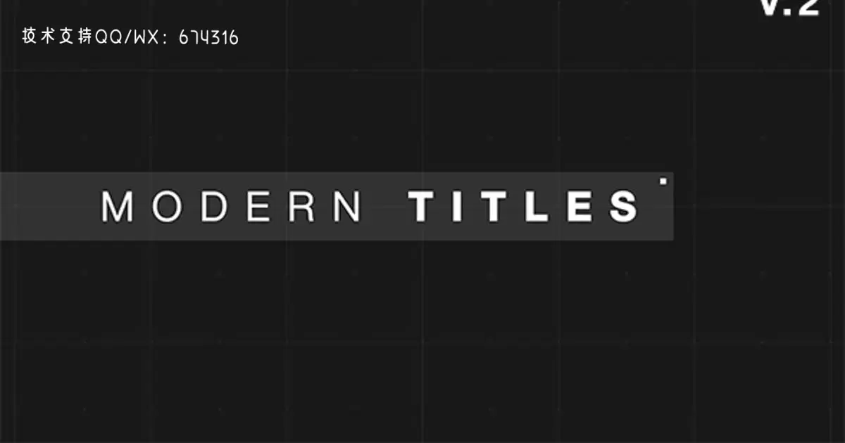 9个现代故障标题AE视频模版9 Modern Glitch Titles插图