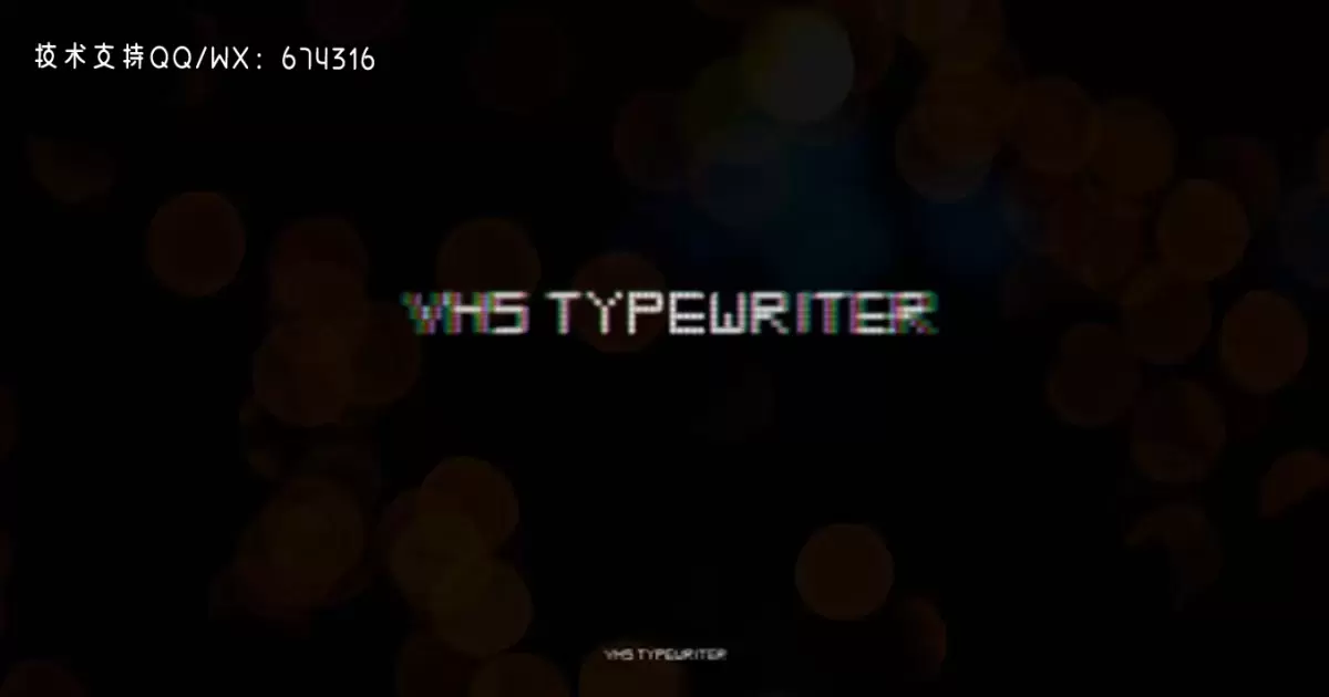 VHS打字机标题文字动画AE视频模版VHS Typewriter Titles插图