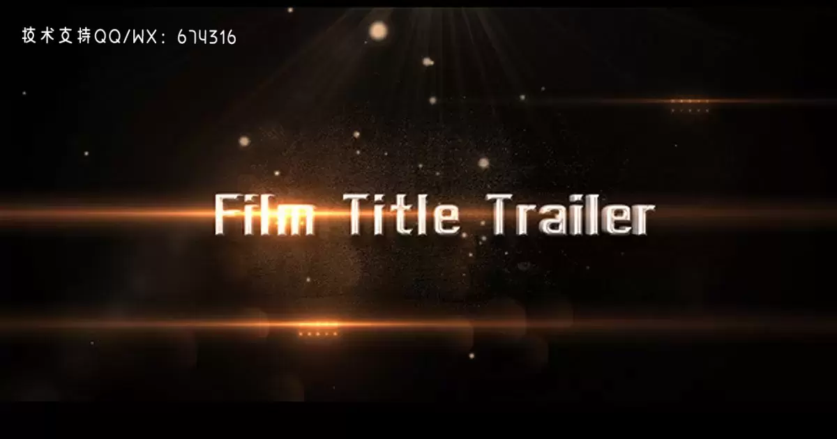 电影标题预告片AE视频模版Film Title Trailer插图
