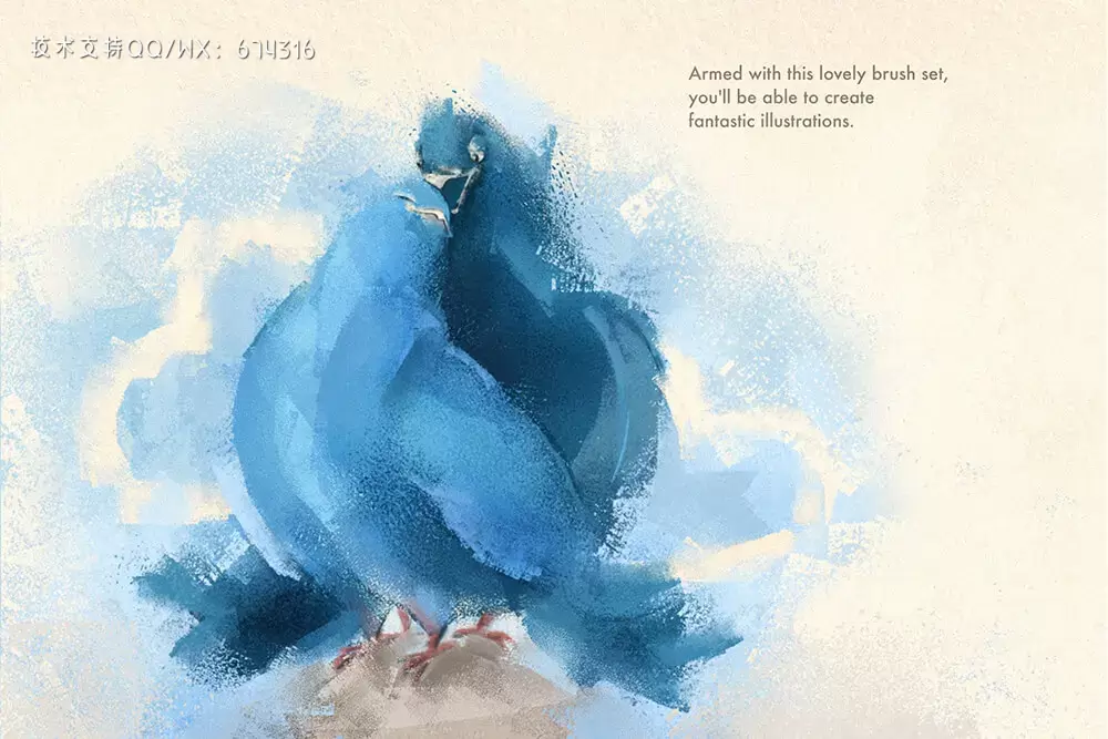 24个纹理Procreate笔刷 (brushset)插图4