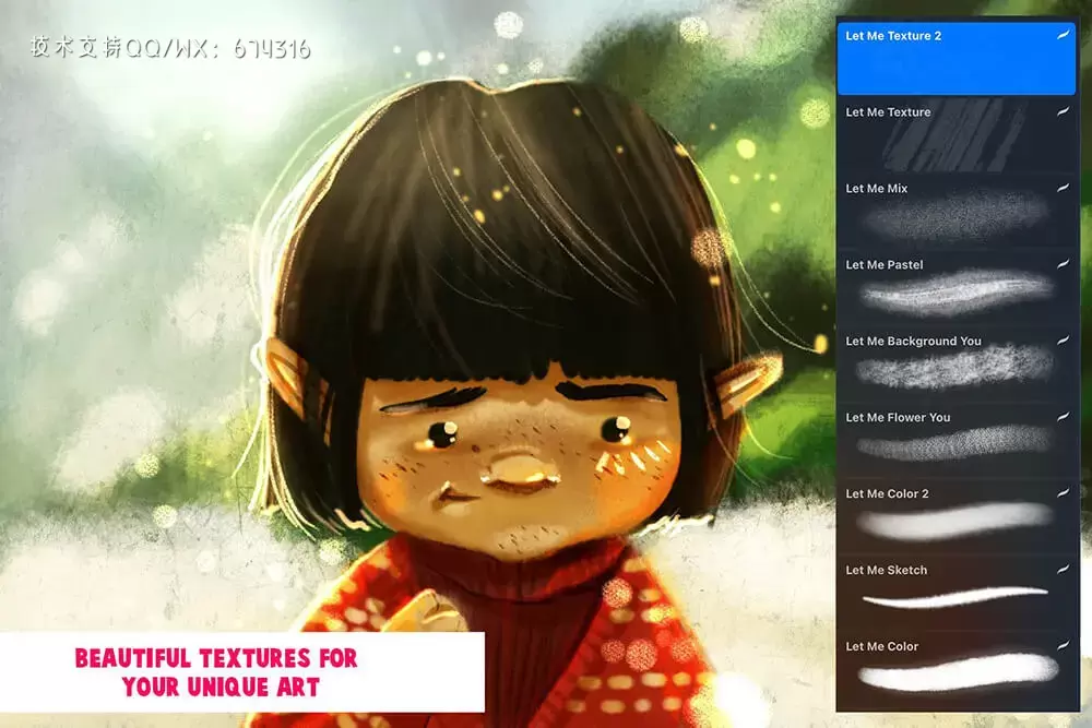 艺术绘画插画制作Procreate笔刷 (brushset)插图4