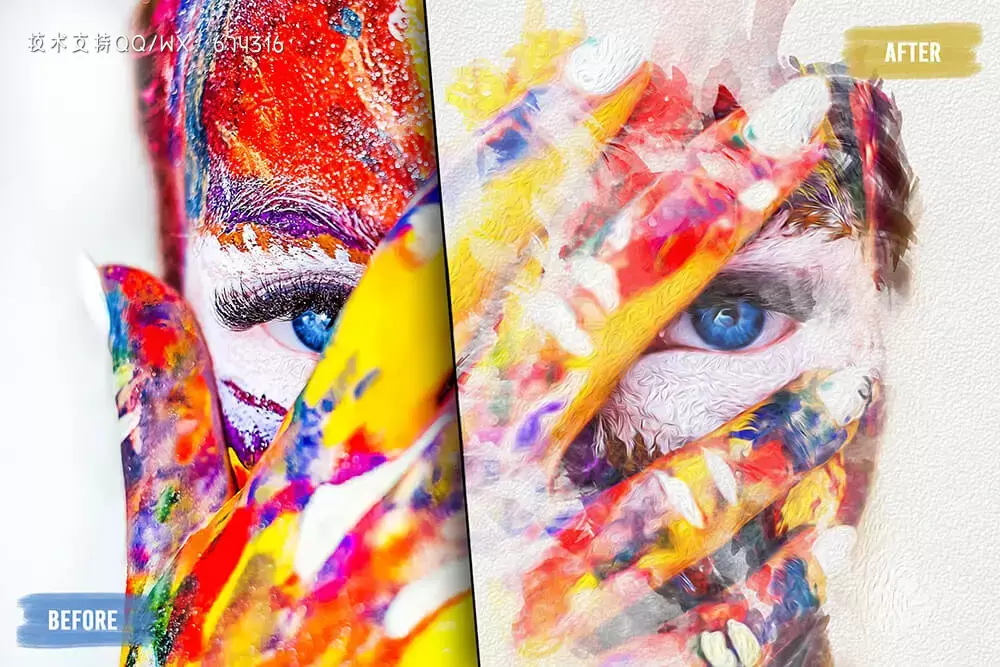 18个抽象艺术绘画ps笔刷素材 (abr)插图1