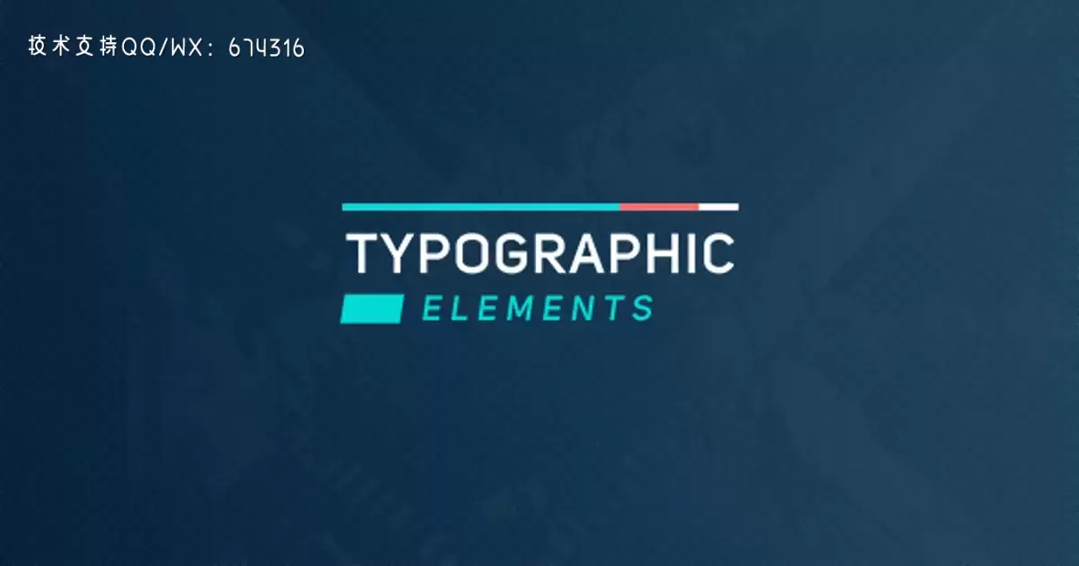 印刷元素文字排版动画AE视频模版Typographic Elements 2插图
