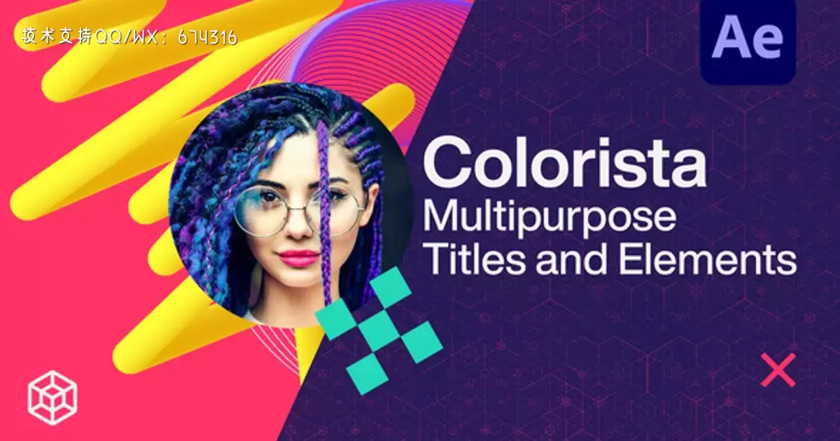 Colorista-多用途标题和元素AE视频模版Colorista – Multipurpose Titles and Elements插图