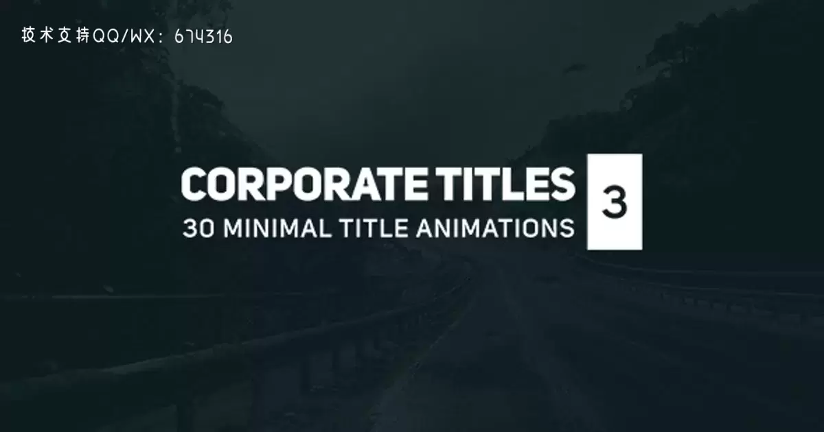 公司头衔动画文字排版AE视频模版Corporate Titles 3插图