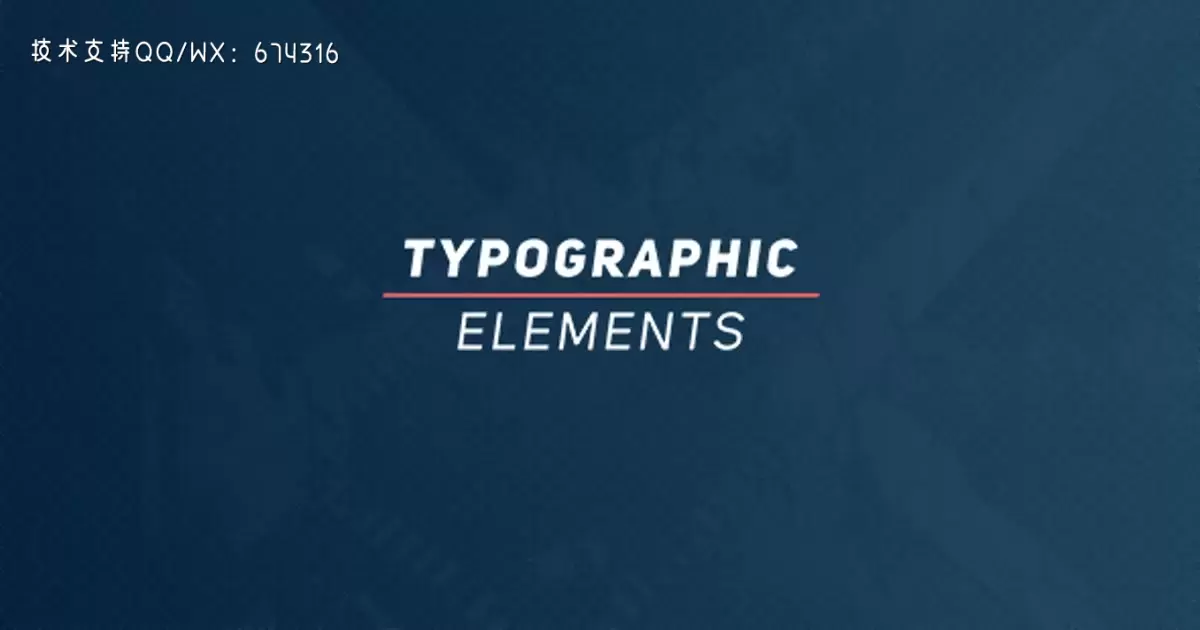 印刷元素抽象艺术文字AE视频模版Typographic Elements插图
